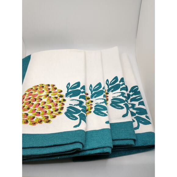 Pretty Pineapple Placemats 100% Cotton Made in India Set of (4) Summer Party - Picture 6 of 7